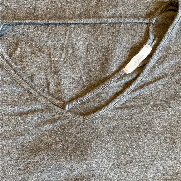 Lightweight grey maxi dress with pockets and slits - Picture 5 of 5